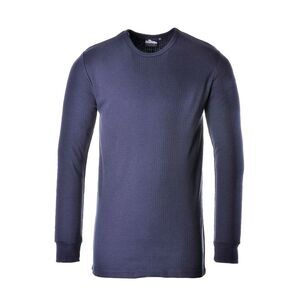 Portwest Mens Thermal Long Sleeved T-Shirt (B123) / Navy